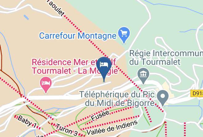 Hautes Pyrenees - Gite Bel Air La Mongie Maps