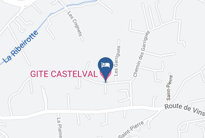 Var - Gite Castelval Maps