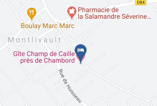 Loir Et Cher - Gite Champ De Caille Pres De Chambord Maps