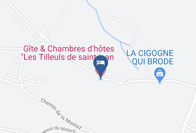 Isere - Gite & Chambres D'hotes Les Tilleuls De Saint Jean Maps