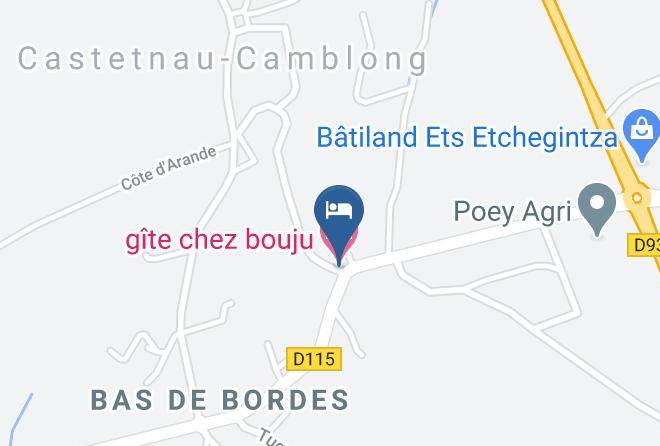 Pyrenees Atlantiques - Gite Chez Bouju Maps