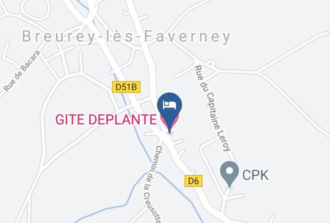 Haute Saone - Gite Deplante Maps