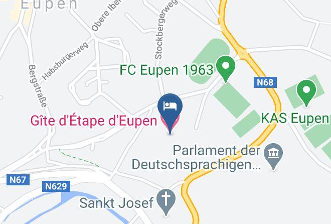 Liege - Gite D'etape D'eupen Maps