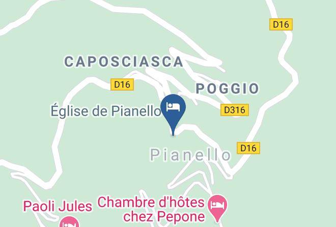 Northernsica - Gite D'etape De Pianello Mare A Mare Maps