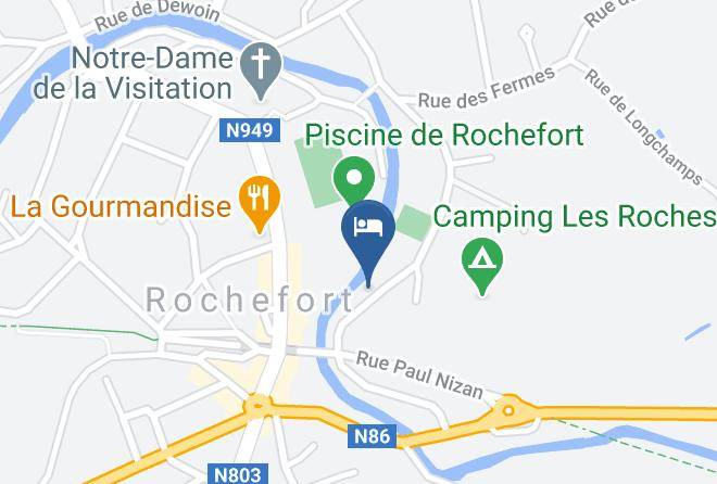 Namur - Gite D'etape De Rochefort Maps