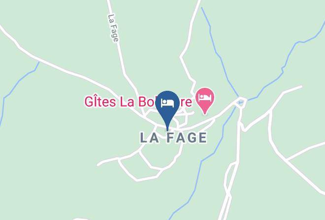 Lozere - Gite D Etape Et Chambre D Hote De La Fage Maps