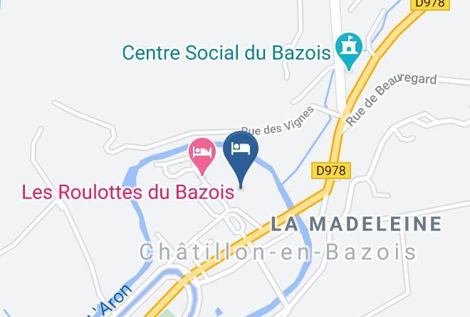 Nievre - Gite D'etape Et De Sejour Au Foudre Du Bazois Maps