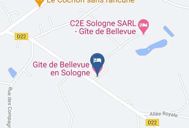 Loir Et Cher - Gite De Bellevue En Sologne Maps