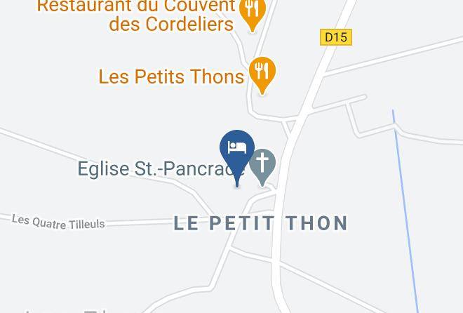 Gite De France Les Thons Map