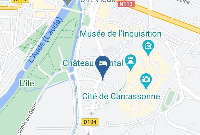 Aude - Gite De La Cite Maps