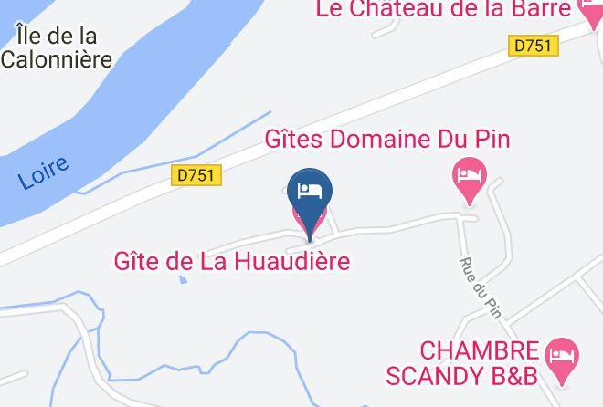 Indre Et Loire - Gite De La Huaudiere Maps
