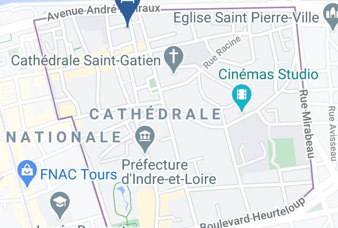 Indre Et Loire - Gite Tours La Tour De Guise 2 Parking Centre Ville Maps