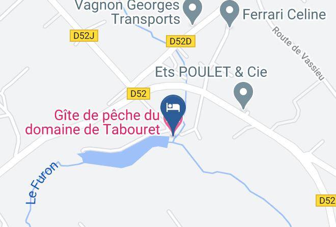 Isere - Gite De Peche Du Domaine De Tabouret Maps