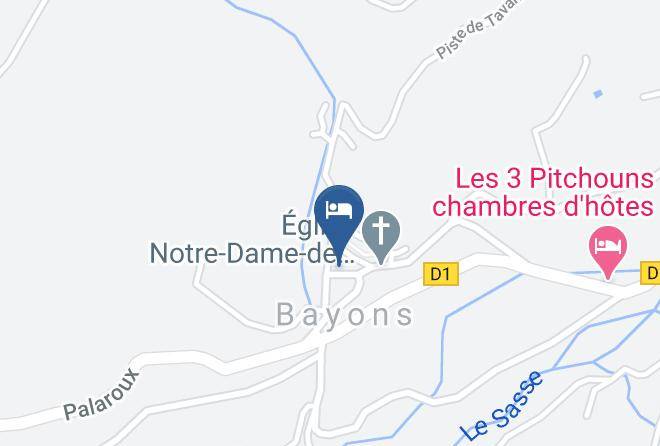 Alpes De Haute Provence - Gite De Provence Bayons Maps