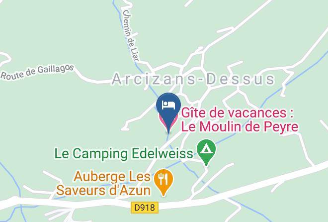 Hautes Pyrenees - Gite De Vacances Le Moulin De Peyre Maps