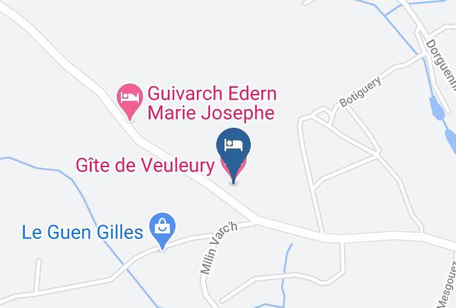 Finistere - Gite De Veuleury Maps