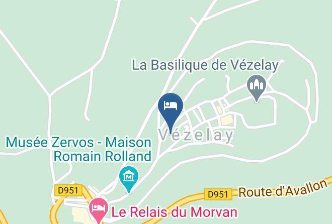 Yonne - Gite De Vezelay Maps