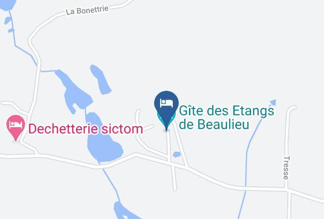 Loir Et Cher - Gite Des Etangs De Beaulieu Maps