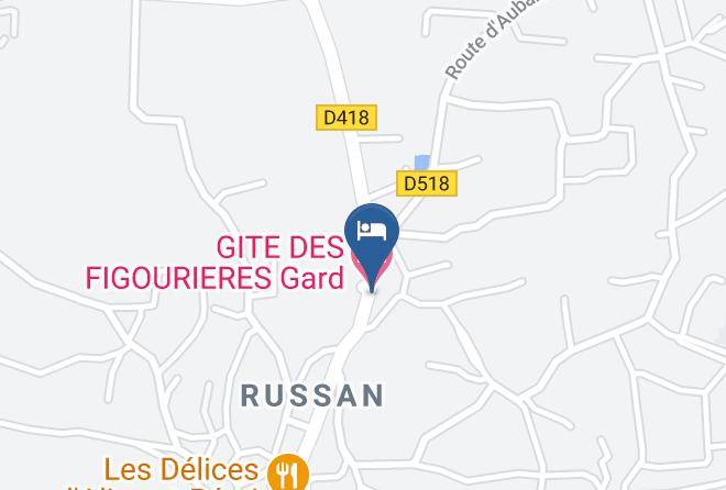 Gard - Gite Des Figourieres Gard Maps