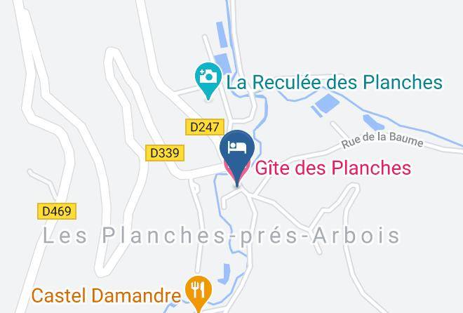 Jura - Gite Des Planches Maps