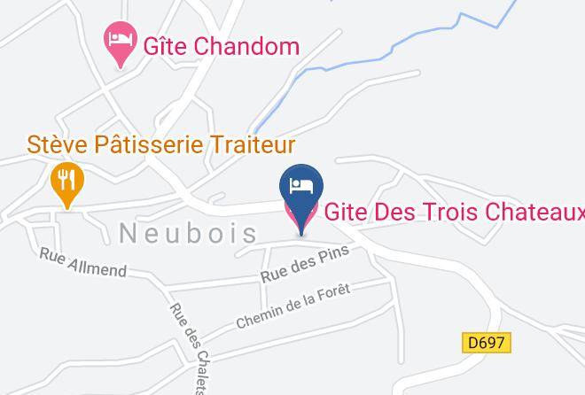 Bas Rhin - Gite Des Trois Chateaux Maps