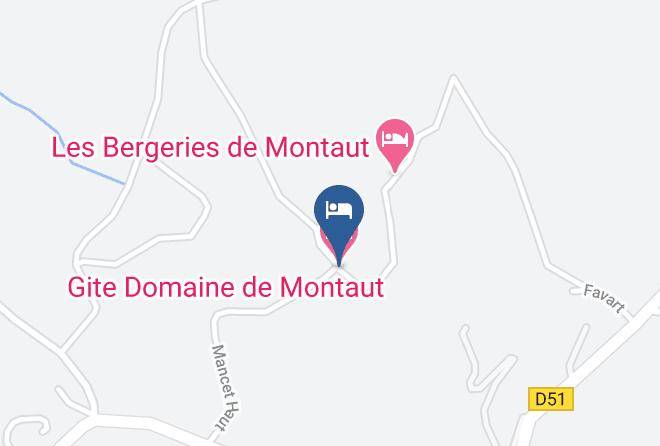 Gite Domaine De Montaut Map