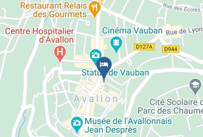 Yonne - Gite Du Bel Air Avallon Maps
