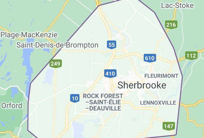 Sherbrooke - Gite Du Cameleon Maps