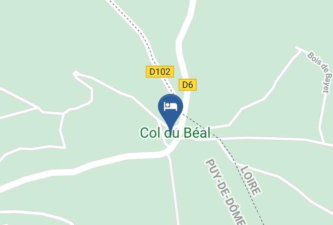 Puy De Dome - Gite Du Col Du Beal Maps