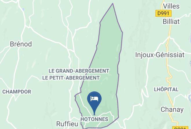 Ain - Gite Du Cret Maps