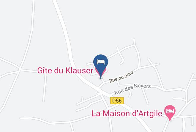 Haut Rhin - Gite Du Klauser Maps