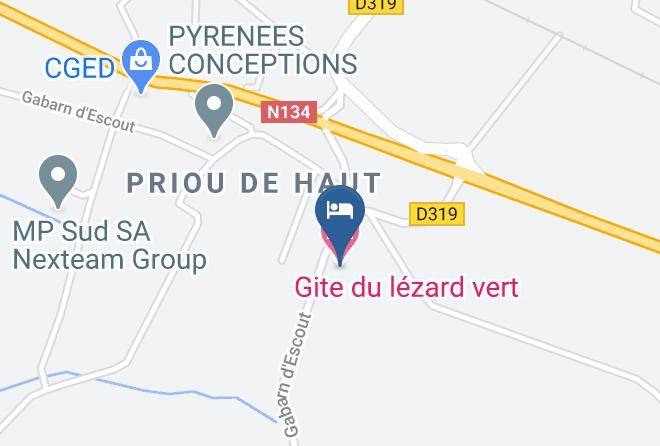 Pyrenees Atlantiques - Gite Du Lezard Vert Maps