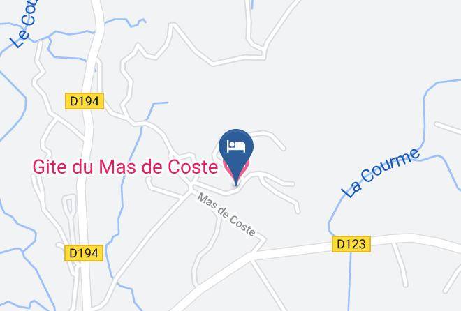 Gard - Gite Du Mas De Coste Maps