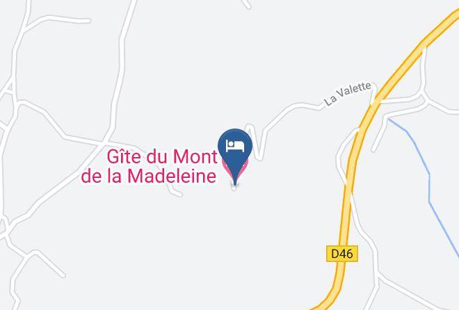 Gite Du Mont De La Madeleine Map
