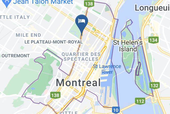 Montreal - Gite Du Parc Lafontaine Maps