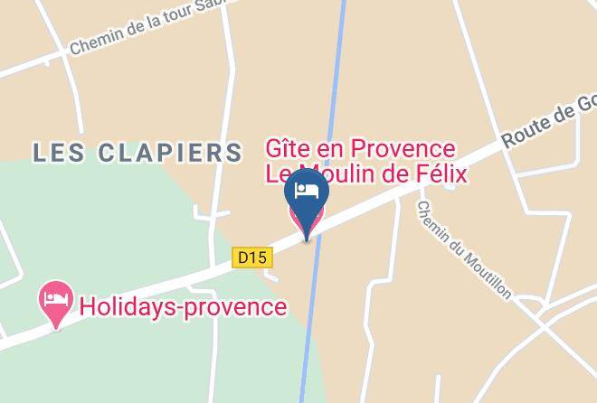 Vaucluse - Gite En Provence Le Moulin De Felix Maps