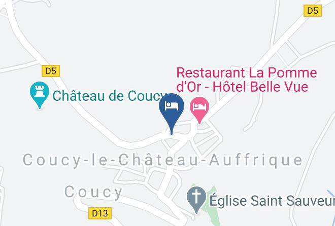 Aisne - Gite Etape A Coucy Maps