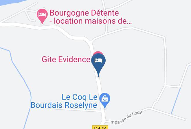 Saone Et Loire - Gite Evidence Maps