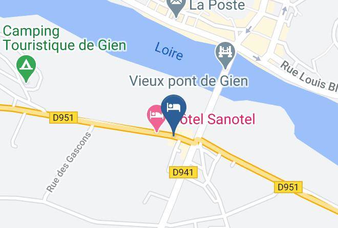 Loiret - Gite Gien Le Repos Du Marinier Vue Loire Maps