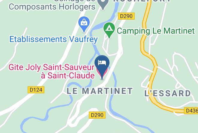 Jura - Gite Joly Saint Sauveur A Saint Claude Maps