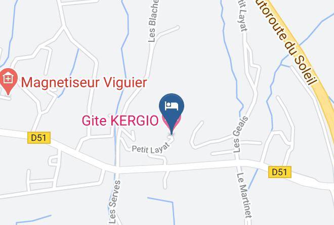 Gite Kergio Map