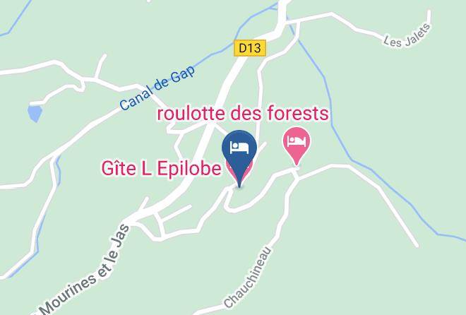 Hautes Alpes - Gite L Epilobe Maps