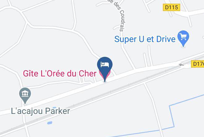 Loir Et Cher - Gite L'oree Du Cher Maps