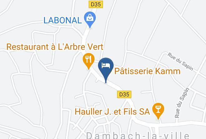 Bas Rhin - Gite La Maison Chateau Maps