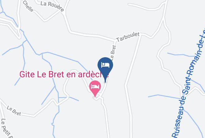 Ardeche - Gite Le Bret Maps
