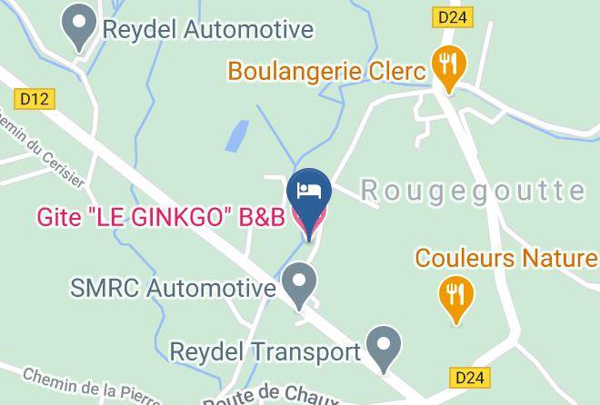 Territoire De Belfort - Gite Le Ginkgo B&b Maps