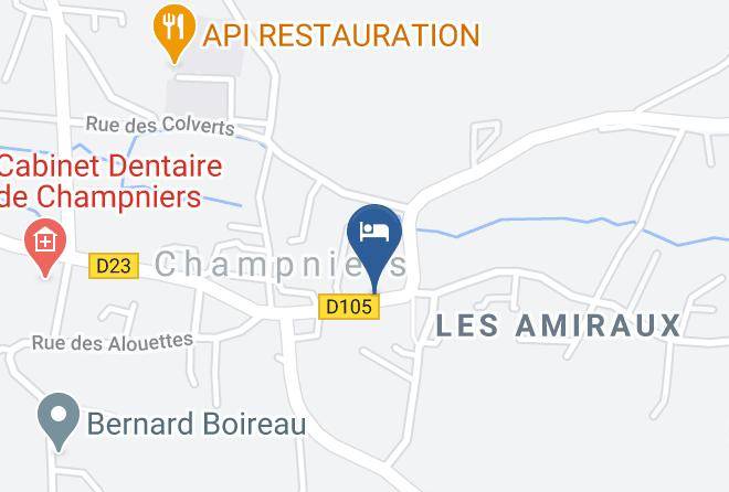 Charente - Gite Le Parc De Champniers Maps