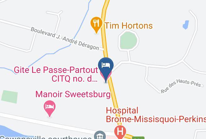 Brome Missisquoi Regional County Municipality - Gite Le Passe Partout Citq No D'establissement 181193 Maps