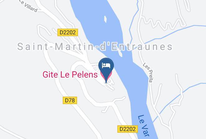 Maritime Alps - Gite Le Pelens Maps