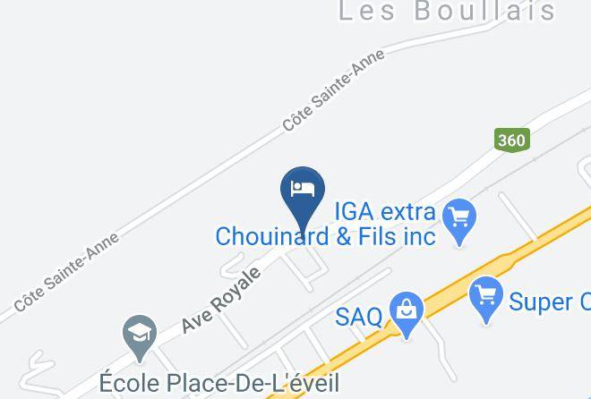 La Cote De Beaupre Regional County Municipality - Gite Le Temps D'une Paix Maps